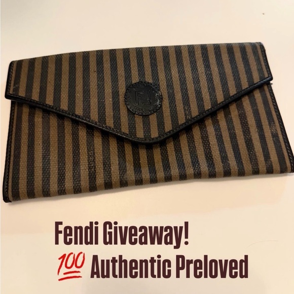 Fendi Handbags - Fendi Wallet Giveaway! Like & Share To Be Notified When I Go Live!! 🤎